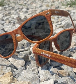 Plastic Wood Grain Sunglasses